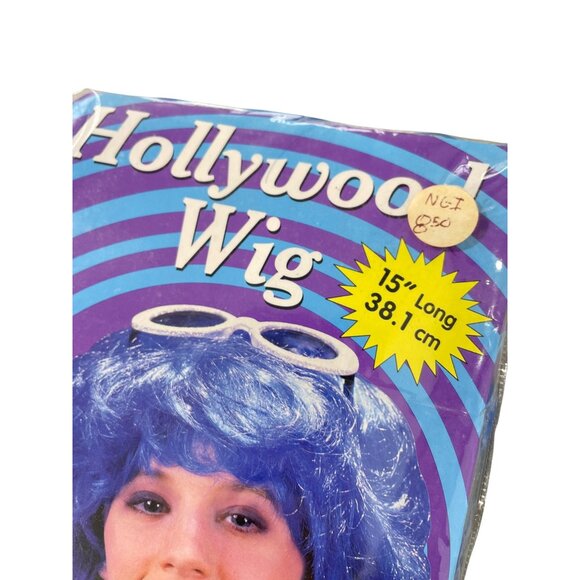 Fun World Hollywood Wig OS 15 Inches Long Elasticized Lining for Snug Fit NEW - Picture 2 of 6